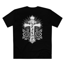 Load image into Gallery viewer, T.O.F.C. CROSS AND ROSES T-Shirt by The Old Fiend Co.