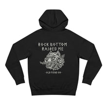 Load image into Gallery viewer,  “Old Fiend Co. pitbull and rose artwork – back print detail”
