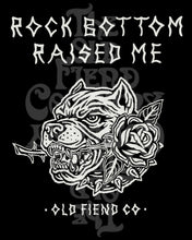 Load image into Gallery viewer, Rock Bottom P/O Hoodie - Midweight Black P/O Hoodie by The Old Fiend Co. (Limited Presale)
